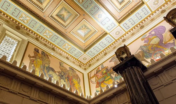Ceiling in the Memorial Vestibule, California State Library
