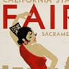 Poster by Pacific Telephone and Telegraph advertising the California State Fair in Sacramento from September 5 - 12, 193-? 'Make your arrangements by phone.'